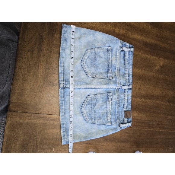 Y2k American Eagle Denim Mini Skirt Size 2 - Picture 6 of 9